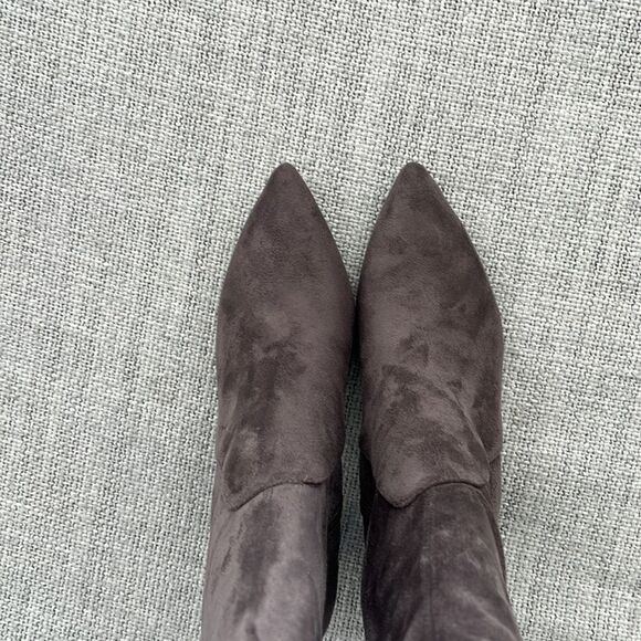 Marc Fisher Over the Knee Boots Womens Size 7.5 Ulona Grey OTK Shoes - Picture 6 of 9